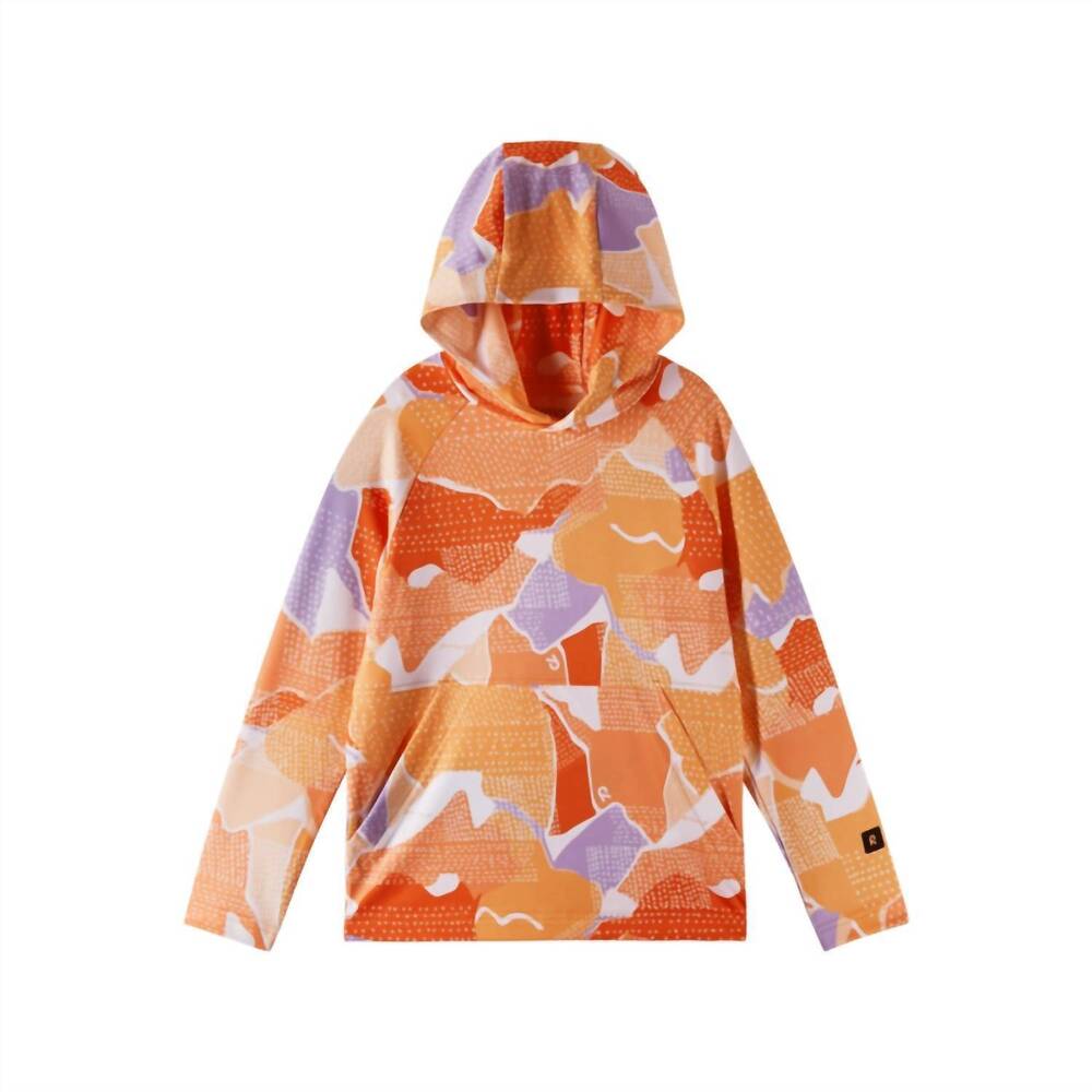 NEW REIMA girls' lupaus hoodie in orange peach